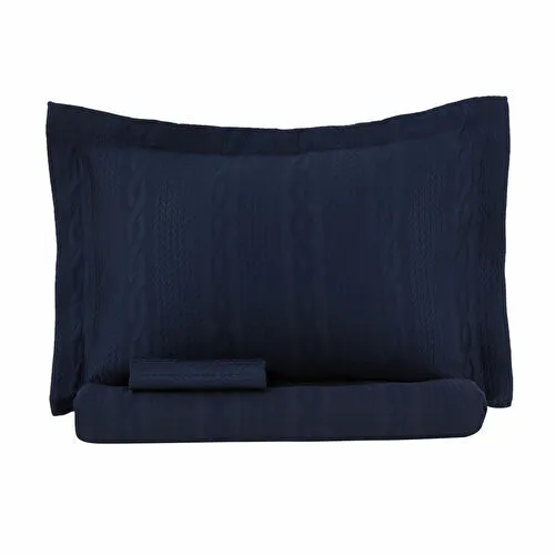 Nautica Home Rope Navy Çift Kişilik Yatak Örtüsü Seti