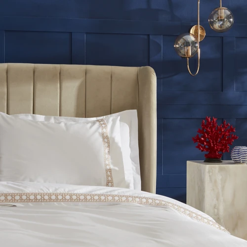 Nautica Home Rattan Percale Çift Kişilik Nevresim Takımı Bej