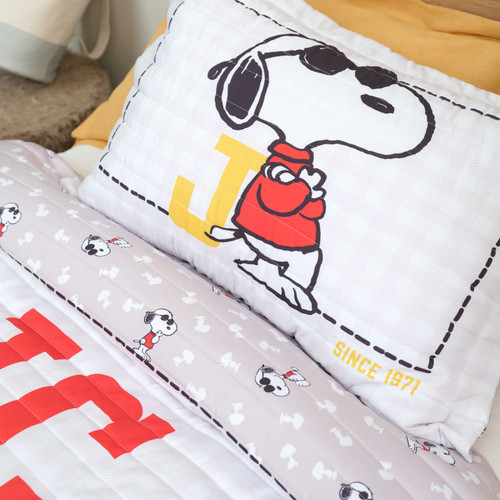 Peanuts by Karaca Home Joe Cool Bej Tek Kişilik Yatak Örtüsü