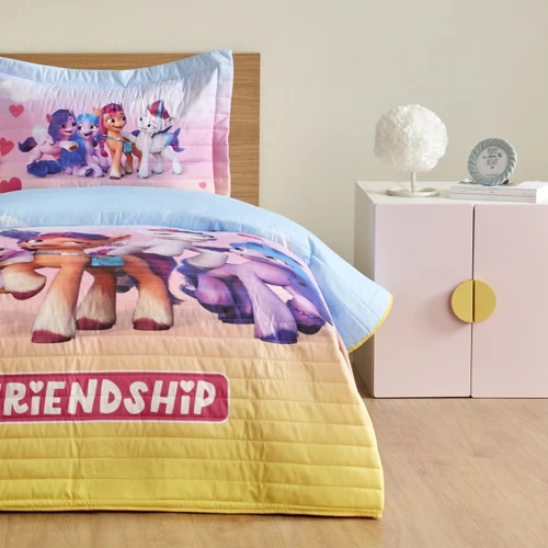 My Little Pony By Karaca Home Friendship Sarı Tek Kişilik Yatak Örtüsü