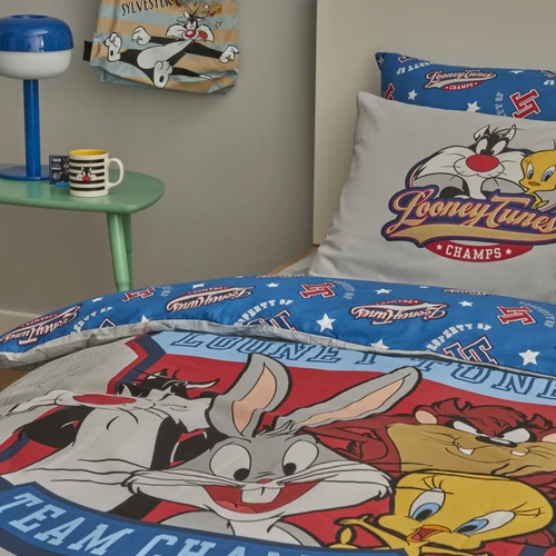 Karaca Home Looney Tunes Team Champs %100 Pamuk Tek Kişilik Nevresim Takımı