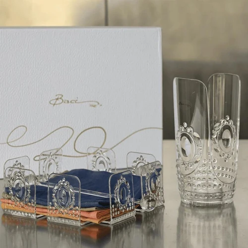 Baci Milano Baroque Rock Peçetelik Şeffaf