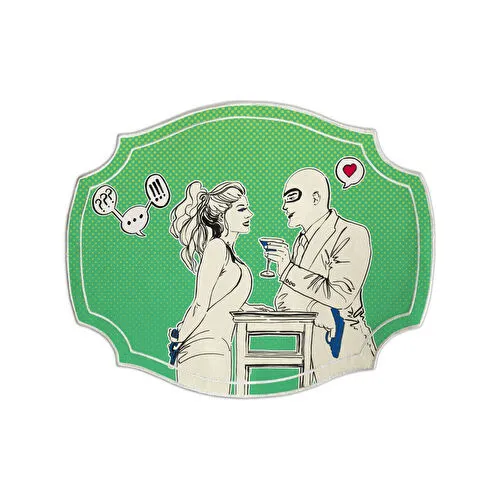 Baci Milano Gulp Amerikan Servisi 47x38 cm Yeşil