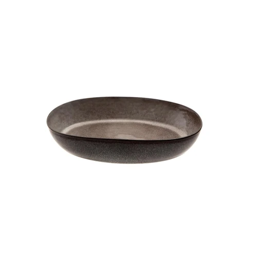 Jumbo Twin Smoked Kayık Tabak 20 cm