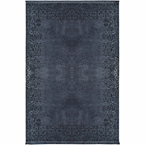 Kaşmir Halı Viskon Premium Damask Antrasit 160x230cm Halı