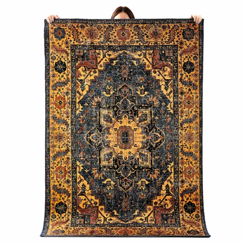 Kaşmir Halı Dekoratif Art Retro Göbeklitepe 80x150 cm
