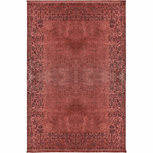 Kaşmir Halı Viskon Premium Damask Somon 80x150 cm Halı