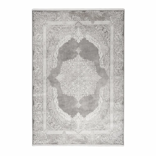 Kaşmir Halı Viskon Premium Alaz Gri 120x180 cm