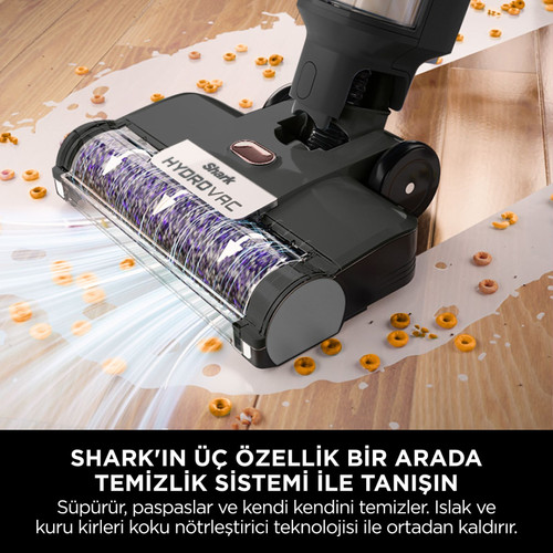 Shark Hydrovac Pro Islak ve Kuru Şarjlı Silme ve Süpürme Makinesi XL Gri