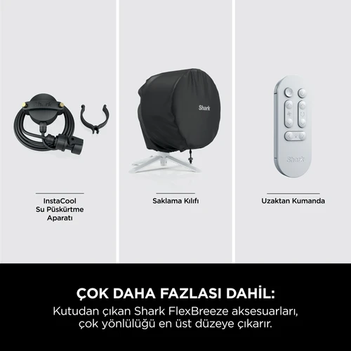 Shark FlexBreeze Portatif Fan Beyaz 