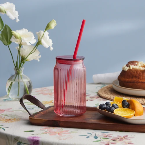 Karaca Container Verano Pipetli Bardak Kırmızı 500 ml