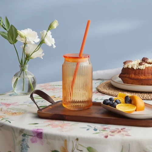Karaca Container Verano Pipetli Bardak Turuncu 500 ml