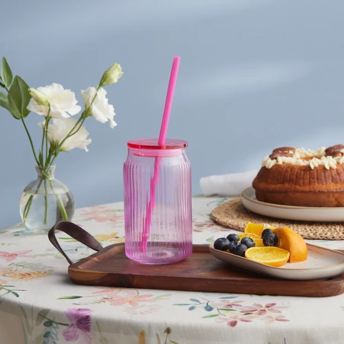 Karaca Container Verano Pipetli Bardak Pembe 500 ml