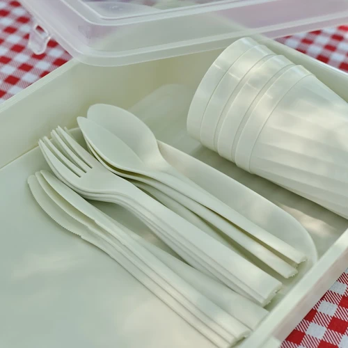 Karaca Container Rocca 32 Parça Piknik Seti Krem