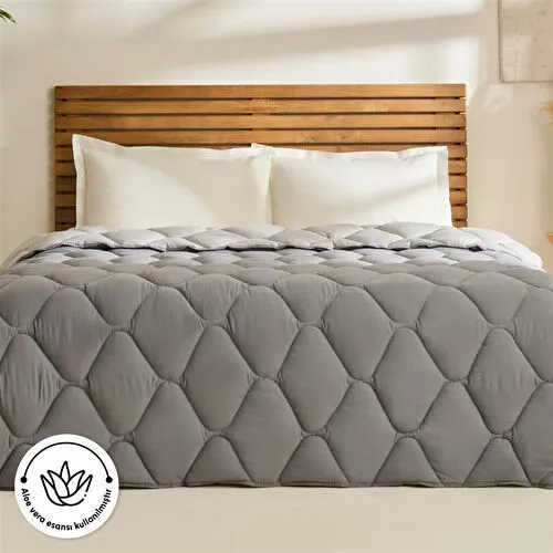 Kaşmir Home Mia Aloevera Tek Kişilik Yorgan Gri