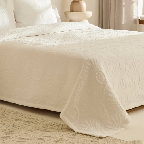 Kaşmir Home Balance Çift Kişilik Yatak Örtüsü Takımı Offwhite 