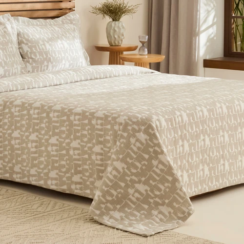 Kaşmir Home Breeze Çift Kişilik Yatak Örtüsü Takımı Gri