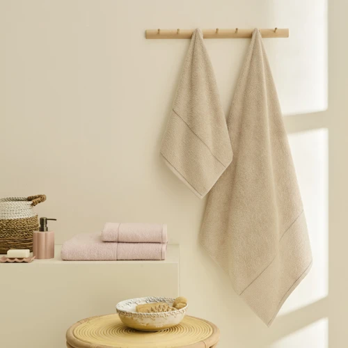 Kaşmir Home Miles Hamam Seti Pudra-Bej