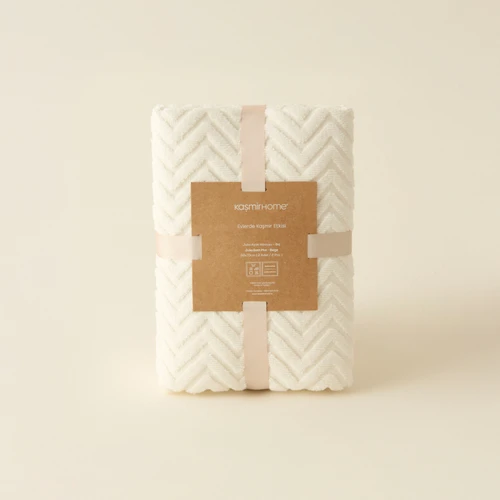 Kaşmir Home Frey Ayak Havlusu 2'li Offwhite