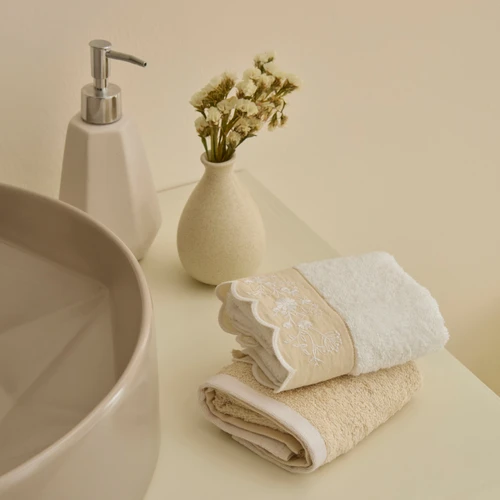 Kaşmir Home Maja 2'li El Havlusu Set Offwhite