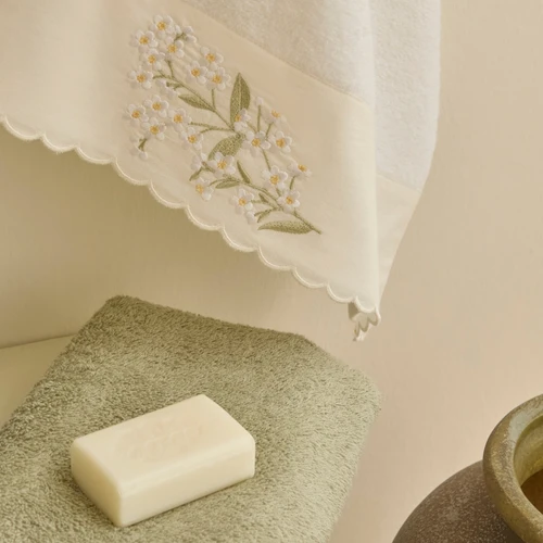 Kaşmir Home Hera 2'li Yüz Havlusu Set Offwhite
