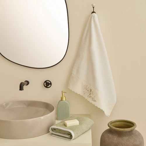 Kaşmir Home Hera 2'li Yüz Havlusu Set Offwhite