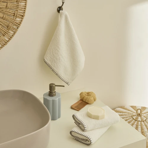 Kaşmir Home Dream 3'lü Çoban Dikişli El Havlusu Gri