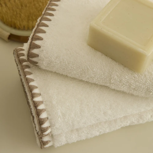 Kaşmir Home Pure 3'lü Midye Dikişli El Havlusu Bej 