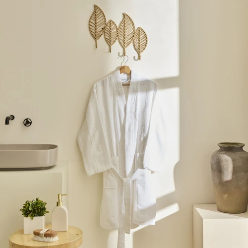 Kaşmir Home Zoe Muslin Bornoz Offwhite S-M
