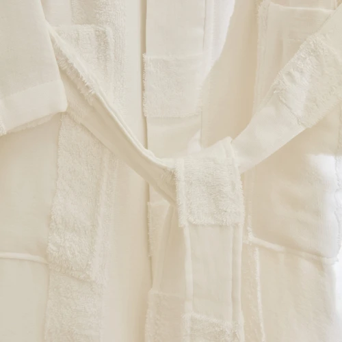 Kaşmir Home Zoe Muslin Bornoz Offwhite L-XL