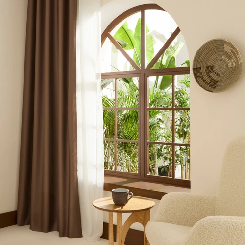 Kaşmir Home Bloom Dark Blackout Vizon Perde 150x270 cm