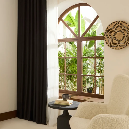 Kaşmir Home Harper Star Blackout Siyah Perde 150x270 cm