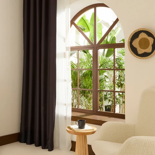 Kaşmir Home Harper Star Blackout Koyu Gri Perde 150x270 cm
