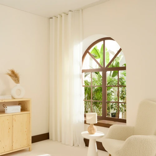 Kaşmir Home Harper Star Blackout Krem Perde 150x270 cm