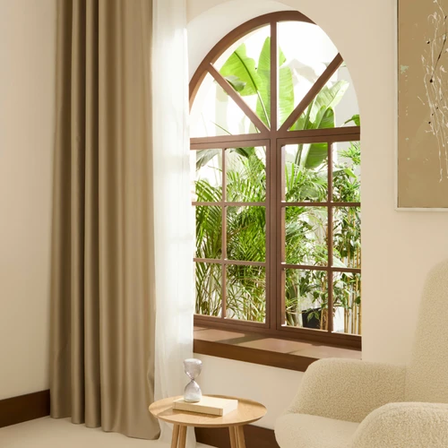 Kaşmir Home Harper Star Blackout Koyu Taş Perde 150x270 cm