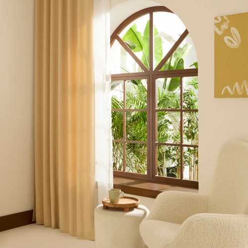 Kaşmir Home Holly Ada Fon Perde Açık Bej 150x270 cm