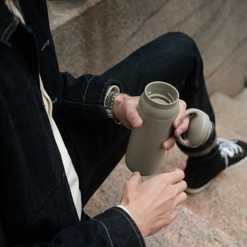 Kinto Day off Tumbler Termos 500 ml Bej 