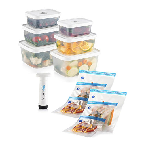 Vienev Vacuumfresh 13 Parça Vakumlu Gıda Saklama Ve Vakumlu Poşet Seti