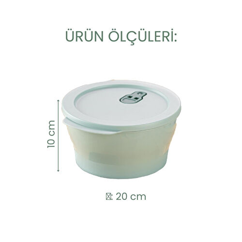 Vienev 3'lü 2 Litre Mikrodalgaya Girebilen Kapaklı Saklama Kabı Seti Renkli Vienev 3'lü 2 Litre Mikrodalgaya Girebilen Kapaklı Saklama Kabı Seti Renkli