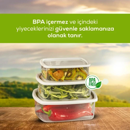 Vienev 24'lü Hava Geçirmez Saklama Kabı Seti Gri 6x(250-500-750-1200 Ml)