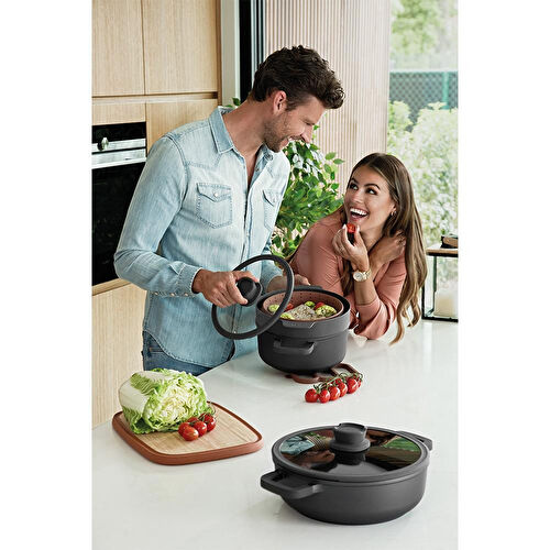 Berghoff Leo Stone Yapışmaz Kapaklı Alüminyum Döküm Derin Tencere 24 Cm Berghoff Leo Stone Yapışmaz Kapaklı Alüminyum Döküm Derin Tencere 24 Cm