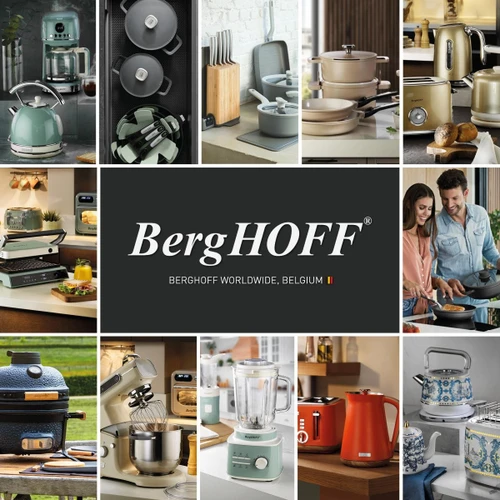 Berghoff Gem Titan Dijital Izgara & Tost Makinesi – 2000 W, 330×240 mm, LCD Dokunmatik Kontrol | Gümüş