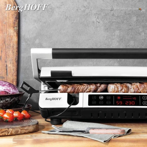 Berghoff Gem Titan Izgara & Tost Makinesi – 2000 W, 340×240 mm, LCD Dokunmatik Kontrol