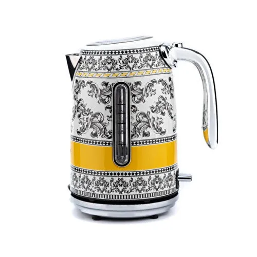 Berghoff Gem Royal Margery 1.7 Litre Desenli Su Isıtıcısı – 2200 W, Paslanmaz Çelik Gövde