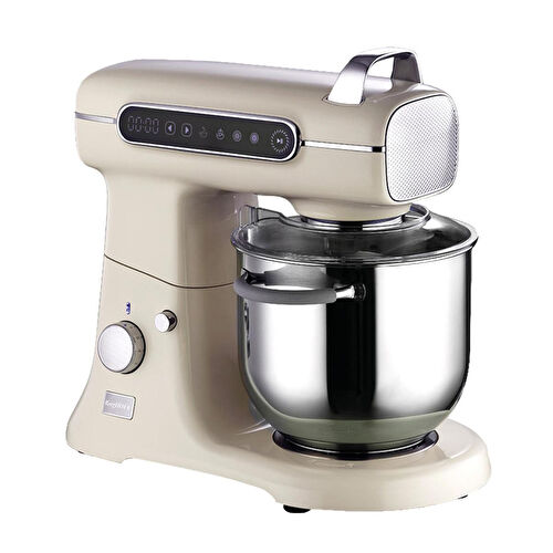 Berghoff Gem Retro 7 L Stand Mikser – 1500 W, Dayanıklı Döküm Alüminyum Gövde | Vanilya Krem