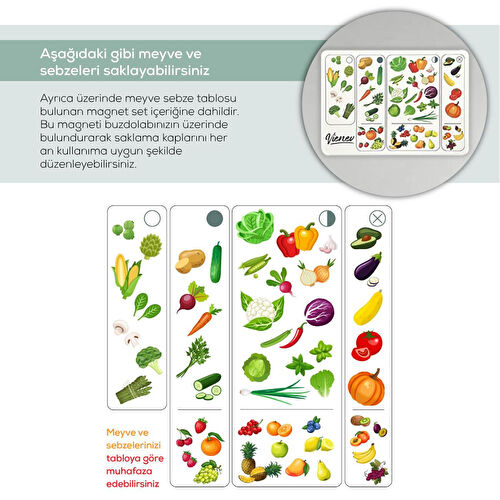 Vienev 10'lu Hava Kanallı Ayarlanabilir Sebze Ve Meyve Saklama Kabı 4x(1,15 Lt) 2x(2,35-3,8-5 lt) turuncu