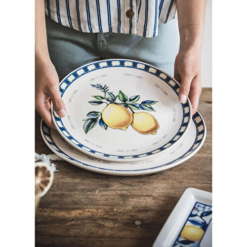 The Mia Odore Di Limone Servis Tabağı 6lı Set 26 Cm Odl004