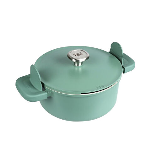Berghoff Leo Phantom Kapakli Yapişmaz Tencere 24 Cm Forest Green