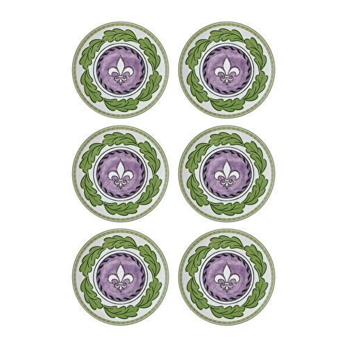 The Mia Provence Lavanta Pasta Tabağı 6lı Set 19 Cm Prc001