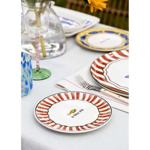 The Mia Fish Pasta Tabağı 6lı Set 19 Cm